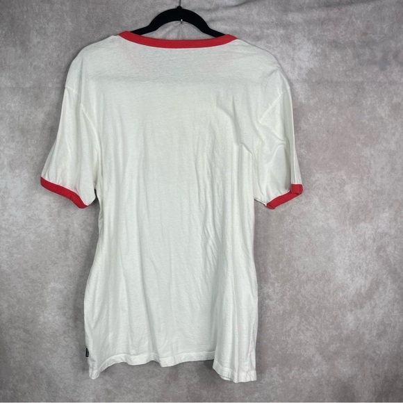Brixton x Willie Nelson Short Sleeve Rodeo Ringer Tee In White Red Men's Size L - Picture 3 of 7